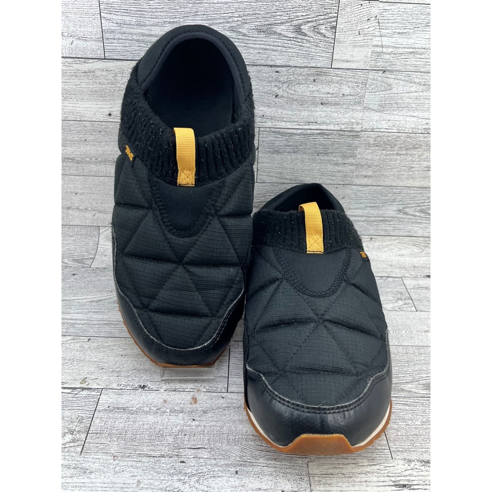 Teva ReEmber Black Quilted Slip On Sneakers Women Sz 10 Collapsible Heel 1125471